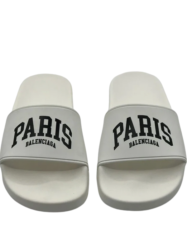Balenciaga Women's Cities Paris Pool Slide