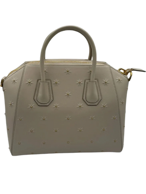 Givenchy Calfskin Studded Antigona Ecru