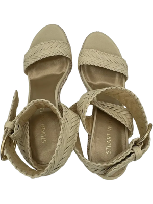 Stuart Weitzman Elixir Braided Leather Wedge Sandal *NEW*