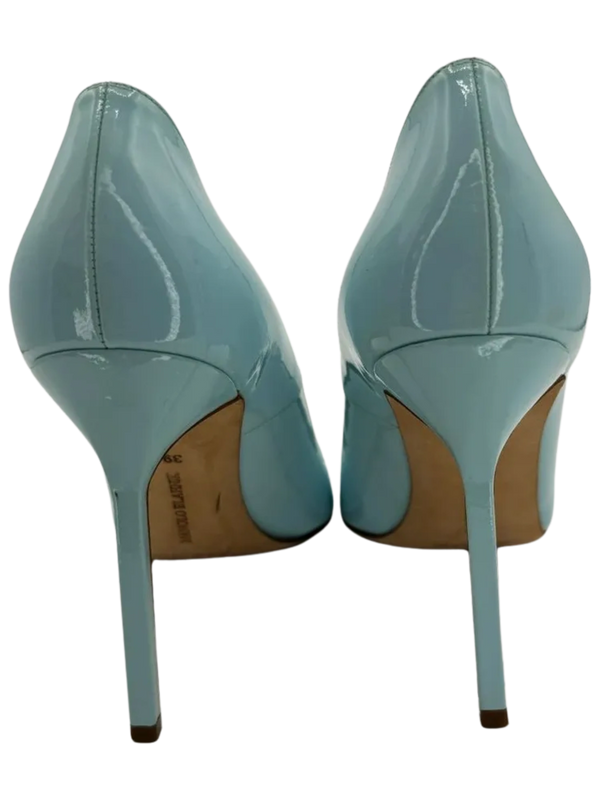 Manolo Blahnik BB Patent Leather Point-Toe Pumps