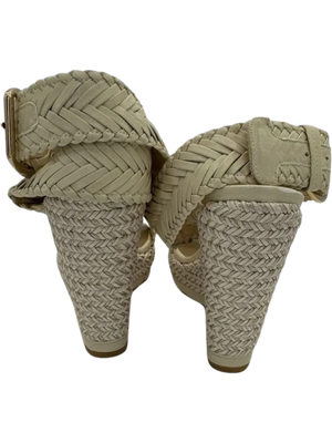 Stuart Weitzman Elixir Braided Leather Wedge Sandal *NEW*