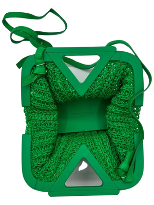 Bottega Veneta Calfskin Crochet The Point Triangle Bag