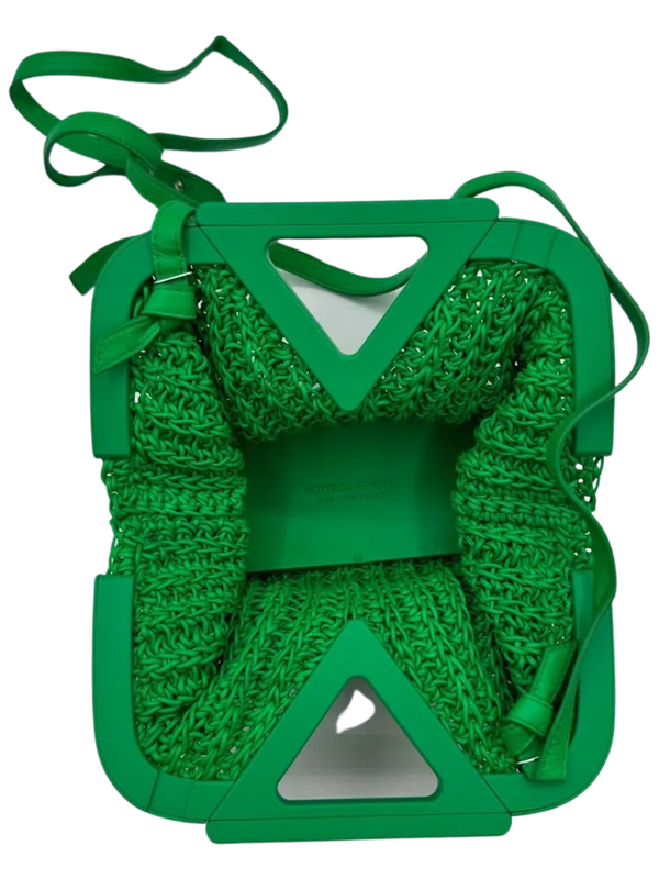 Bottega Veneta Calfskin Crochet The Point Triangle Bag