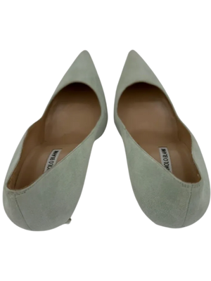 Manolo Blahnik BB 105mm Suede Pumps