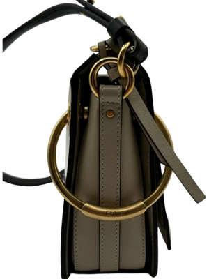 Chloe Calfskin Suede Small Roy Bag Motty Grey *NEW*