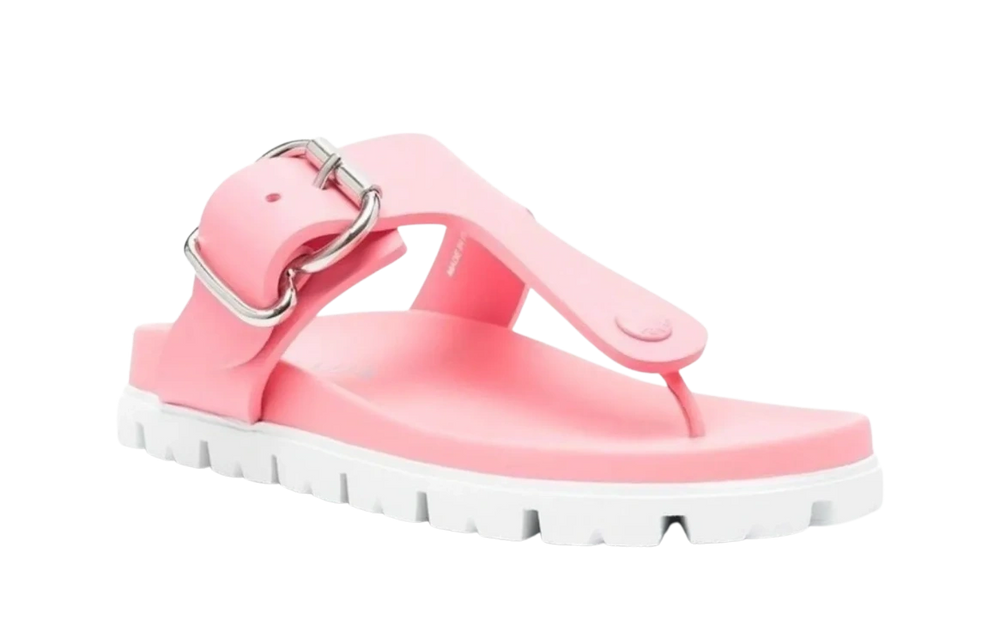 Prada Two Tone Buckled Sandal - NEW