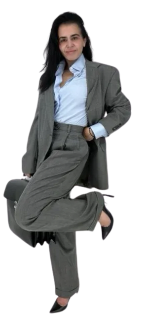 Burberry Suit - Pale Blue Stripe- Vintage