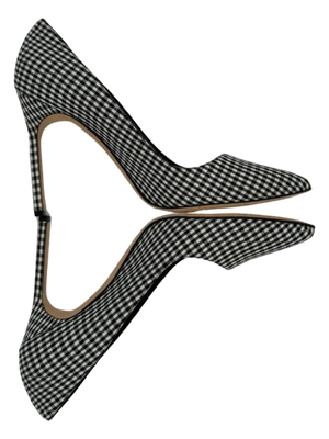 Manolo Blahnik Women's Black/White Gingham Stiletto