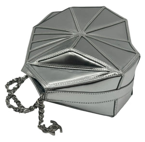 Chanel Midnight Swim Silver Clutch in Patent Leather S/S 2012