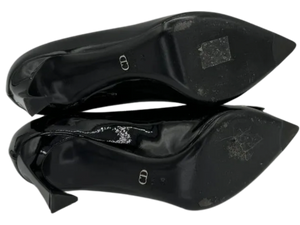 Christian Dior Black Patent Leather "Instinct" Pointed Toe Pumps