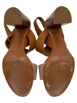 Chloe Mia Two Tone Block Heel Sandals