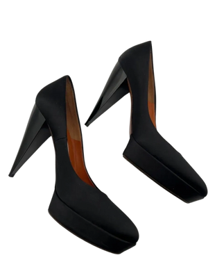 Lanvin 2006 Silk Satin Platforms