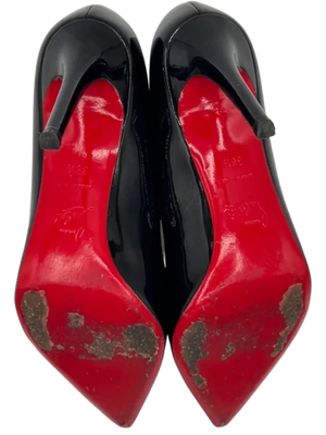 Christian Louboutin Pigalle 100 patent-leather pumps
