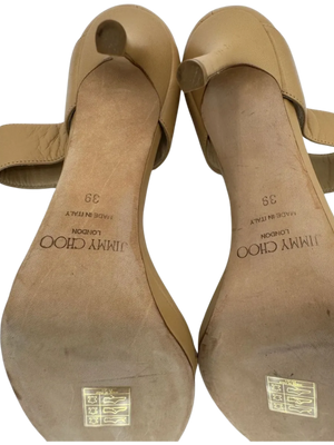 Jimmy Choo Alana Leather Double-Band Sandals