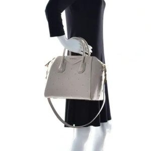 Givenchy Calfskin Studded Antigona Ecru
