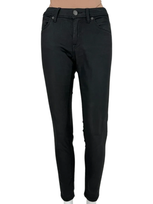 Burberry Wax Coated Skinny Low Rise