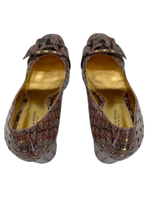 Bottega Veneta Women's Geometric Leather Pumps *NEW*