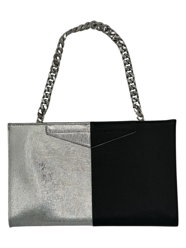 Fendi Grande Colorblock Clutch Leather