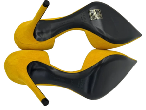 Celine Yellow Suede D'Orsay Pumps - *NEW*