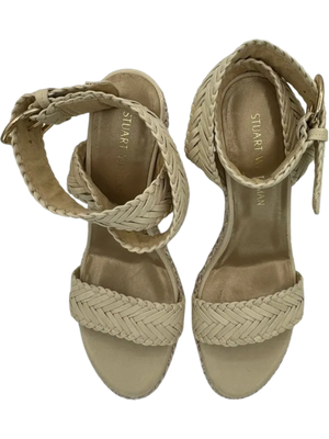 Stuart Weitzman Elixir Braided Leather Wedge Sandal *NEW*