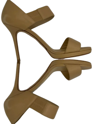 Jimmy Choo Alana Leather Double-Band Sandals