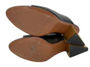 Givenchy Logo-Heel Leather Mules