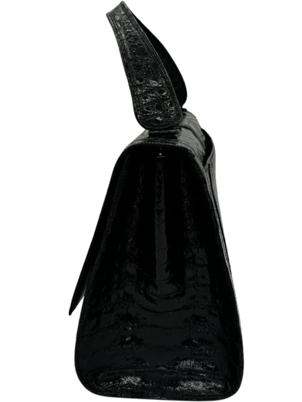 Nancy Gonzalez Black Crocodile Handbag