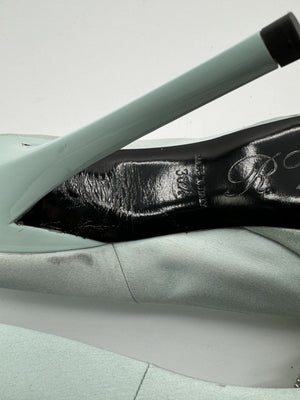 Roger Vivier Trompette Satin Heels - Sz 39.5