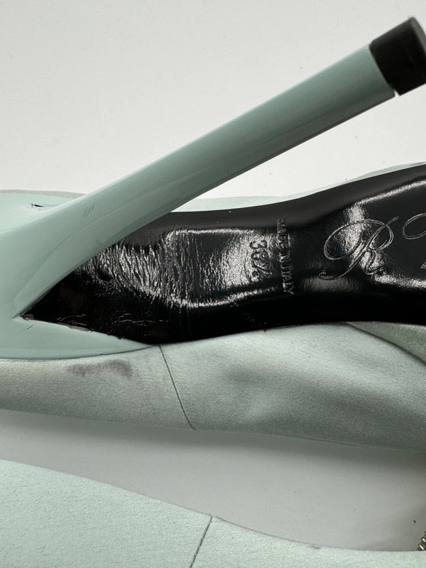 Roger Vivier Trompette Satin Heels - Sz 39.5