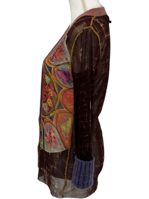 Jean Paul Gaultier F/W 1998  Zodiac/Astrology Mesh Cardigan- Vintage