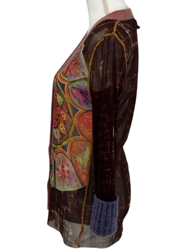 Jean Paul Gaultier F/W 1998  Zodiac/Astrology Mesh Cardigan- Vintage