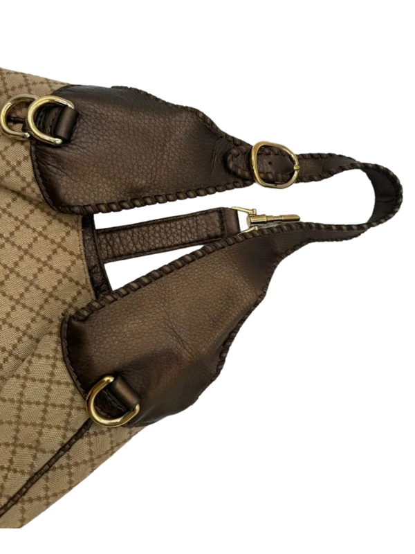 Gucci Jackie Bag in Brown Diamante