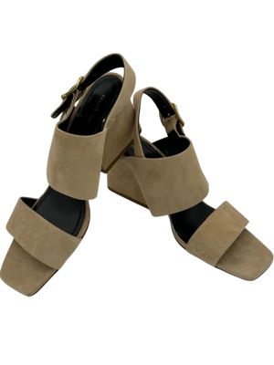 Celine Slingback Sandals Beige Suede *NEW*