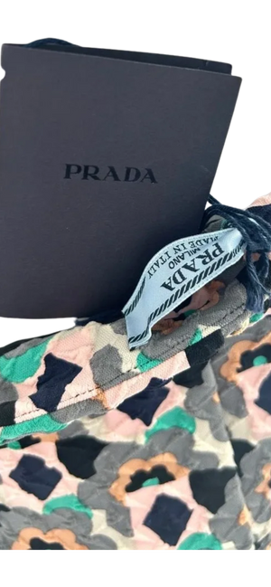 Prada Embossed Multi Color Geometric Print Pencil Skirt *NEW*