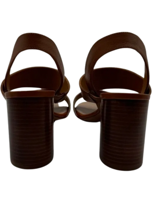 Chloe Mia Two Tone Block Heel Sandals