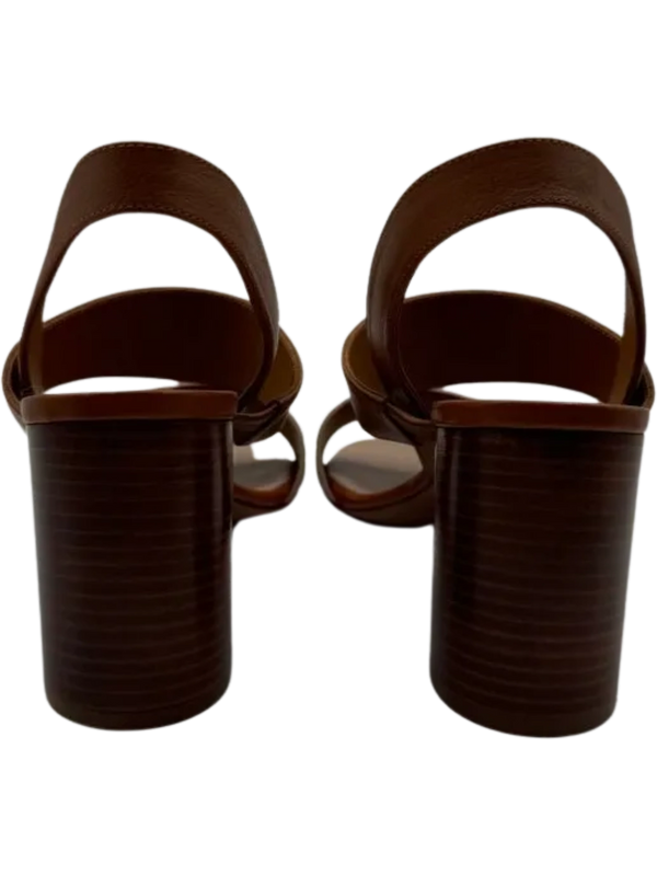 Chloe Mia Two Tone Block Heel Sandals