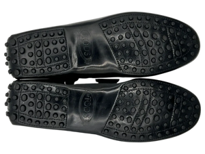 TODS Gommino Black Patent Leather Driving Loafers