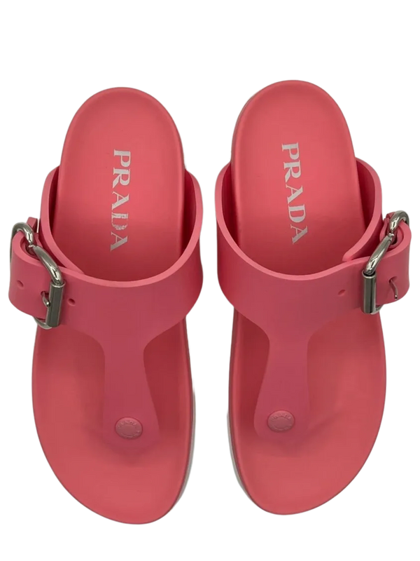 Prada Two Tone Buckled Sandal - NEW