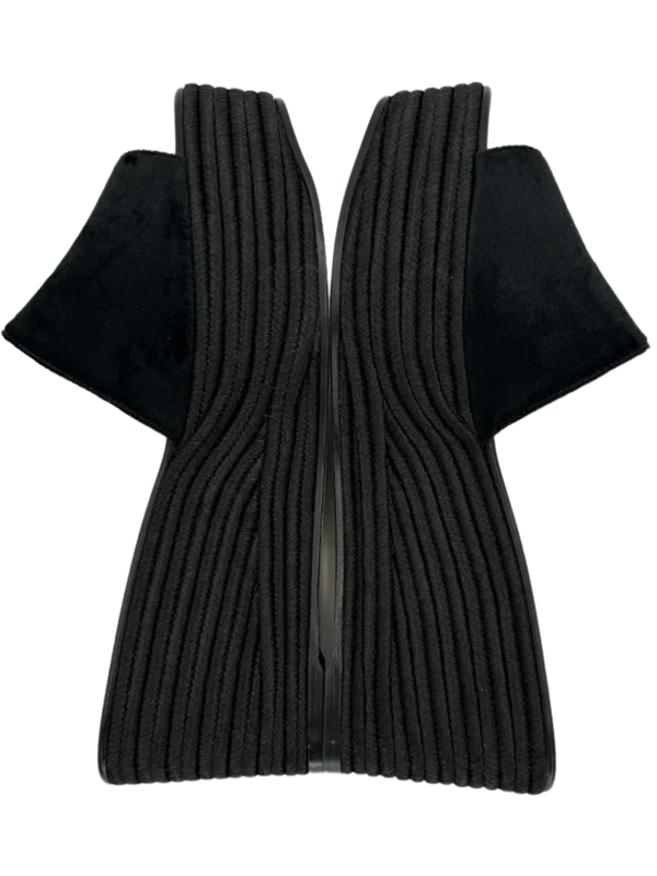 Jimmy Choo Deedee Liquid Velvet Jute Wedge Sandals *NEW*