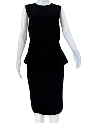 Christian Dior Silk/Wool Peplum Dress