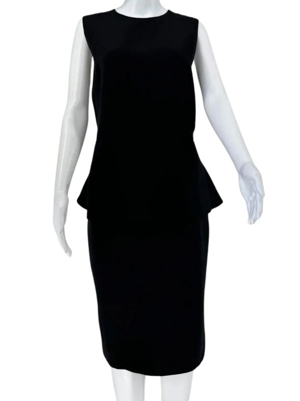 Christian Dior Silk/Wool Peplum Dress