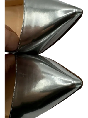 Christian Louboutin SO KATE 120 Metallic Silver Stiletto Heels