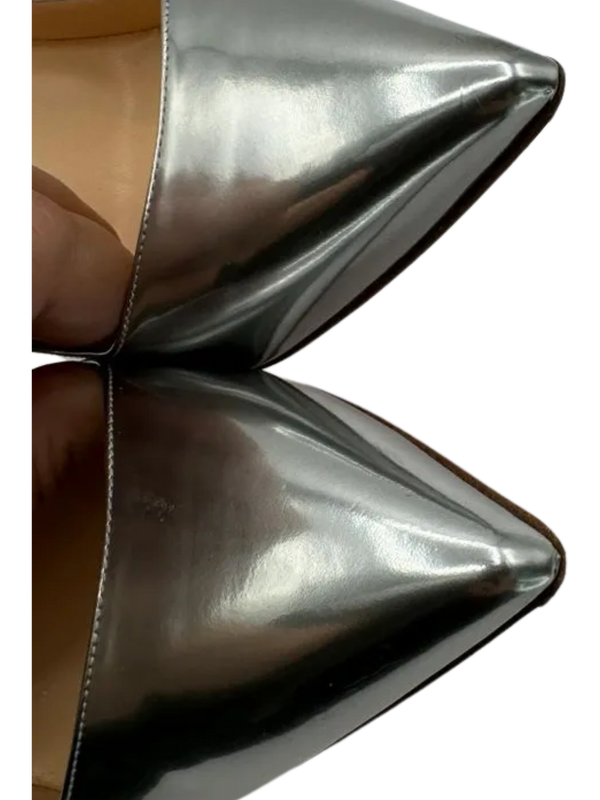 Christian Louboutin SO KATE 120 Metallic Silver Stiletto Heels