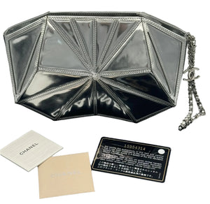 Chanel Midnight Swim Silver Clutch in Patent Leather S/S 2012