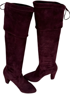 Jean-Michel Cazabat Suede Over-The-Knee Sock Boots