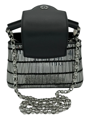 Louis Vuitton 2017 Mini Capucines Black/Silver Crossbody/Top Handle