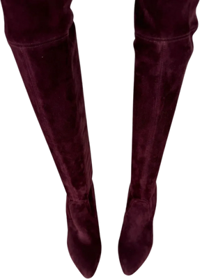 Jean-Michel Cazabat Suede Over-The-Knee Sock Boots