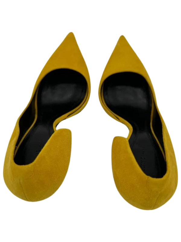 Celine Yellow Suede D'Orsay Pumps - *NEW*