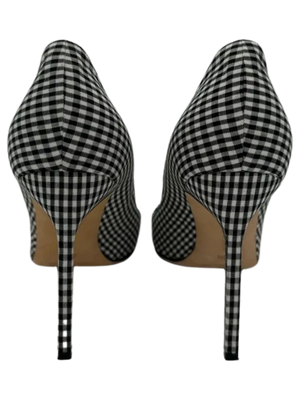 Manolo Blahnik Women's Black/White Gingham Stiletto