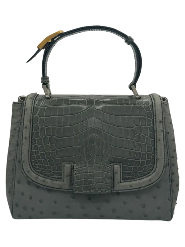 Fendi “Silvana” Crocodile/Ostrich handbag